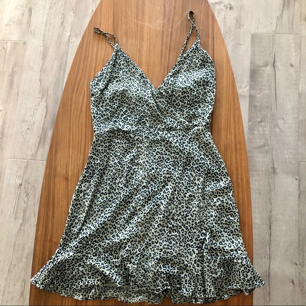 All in Favor cheetah print mini dress